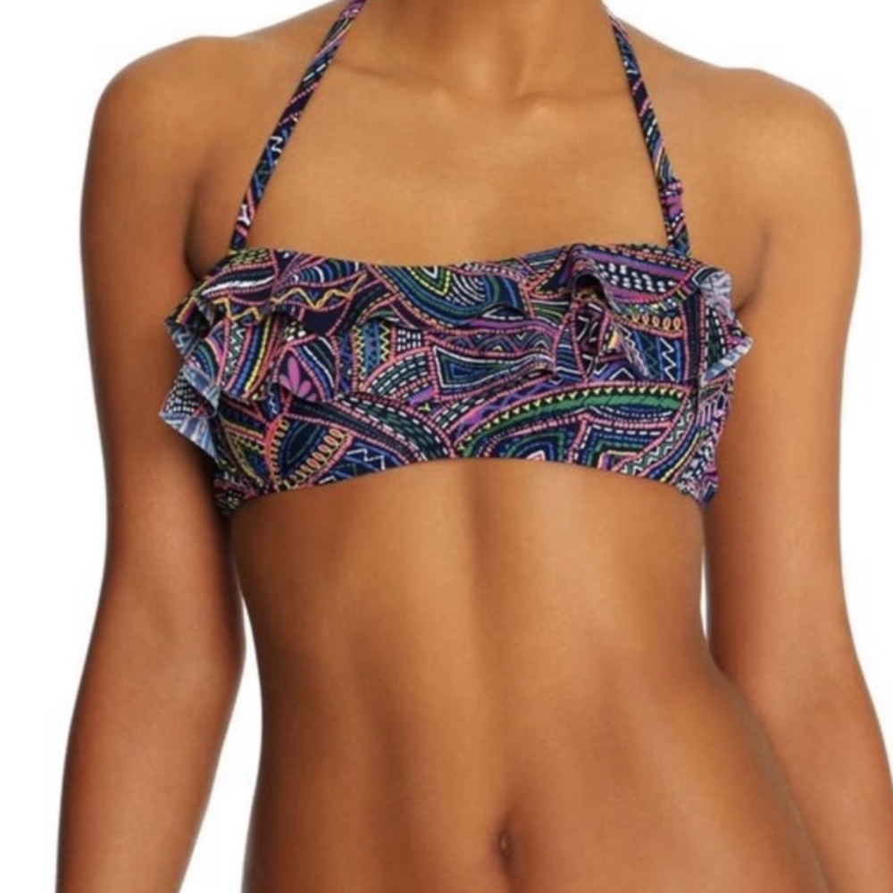 Joe fresh printed Ruched  two piece swimsuit 👙
